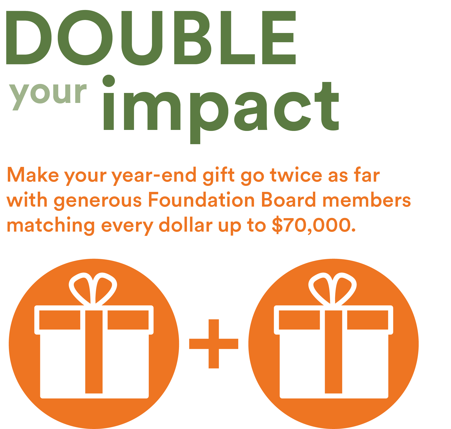 double your impact